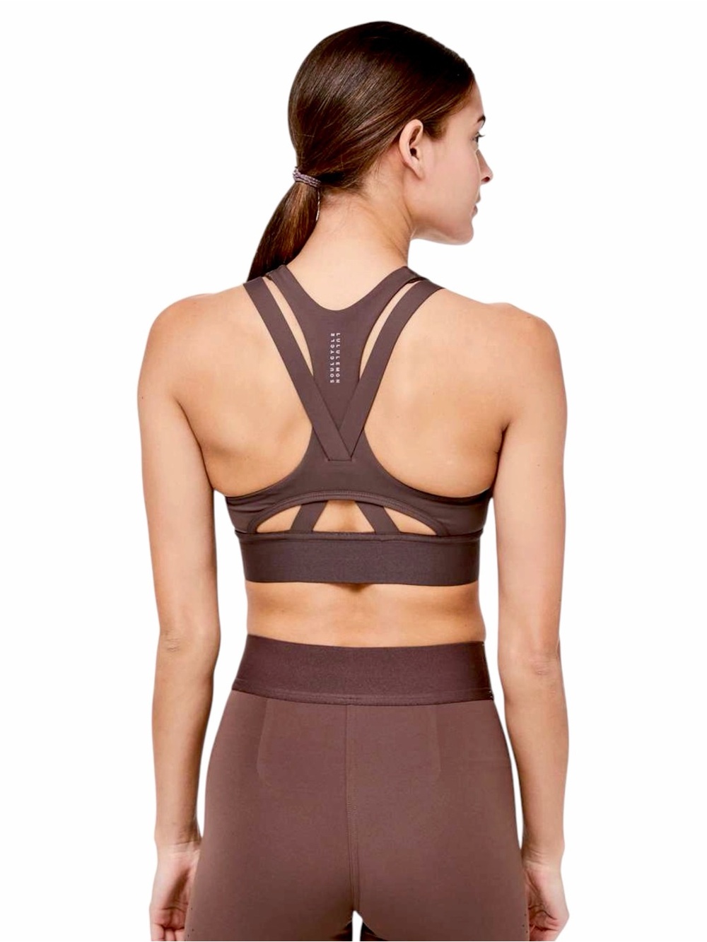 Lululemon – To The Beat Long Line Sports Bra x SoulCycle – Purple Taupe – Sz. 8